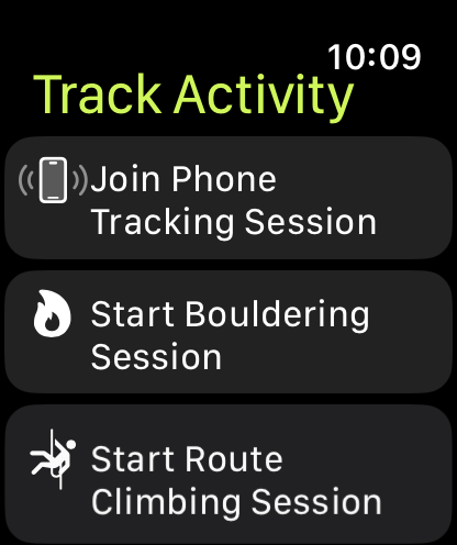 Apple Watch - Session Tracking